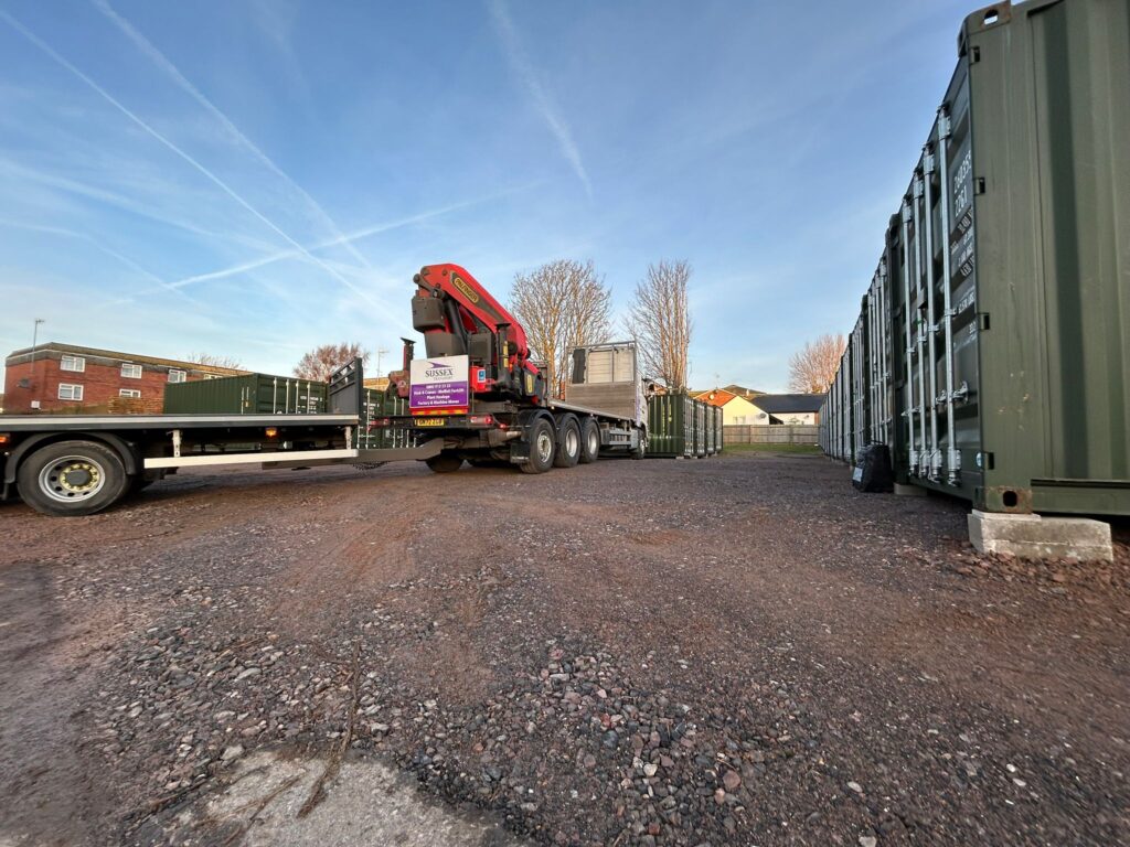 Sussex Transport delivering Containers